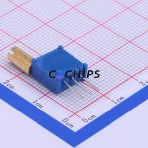 ตัวต้านทาน/โพเทนชิออมิเตอร์แบบปรับได้3296W-1-203-8mm ผ่านรูส่วนประกอบ (THT) ตัวต้านทาน20Kohm 10% - Product Image 2