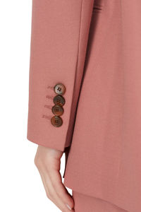 Blazer <span class=keywords><strong>Rosa</strong></span> su Misura di Alta Qualità per Donna con Risvolto a Tacca, Maniche Lunghe e Doppio Petto - Product Image 5