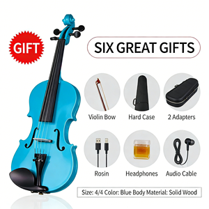Violín Eléctrico Directo de Fábrica, Tamaño <span class=keywords><strong>3</strong></span>/<span class=keywords><strong>4</strong></span> 1/2, Violín Eléctrico Profesional - Certificado CE para Niños y Estudiantes - Product Image 5