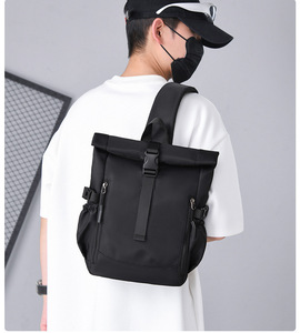 Nouveau sac à bandoulière de style japonais pour hommes, sac à bandoulière de grande capacité, sac d'ordinateur étanche pour les déplacements et le sport - Product Image 6