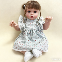 Poupées pour bébés de 22 pouces réaliste Reborn Poupées réalistes pour nouveaux-nés Fille blonde Fait à la main Poupées pour tout-petits de la vie réelle avec des vêtements pour enfants