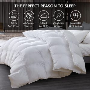 <span class=keywords><strong>Couette</strong></span> en Duvet d'oie et Duvet en Fiber <span class=keywords><strong>de</strong></span> plumes, <span class=keywords><strong>housse</strong></span> 100% coton égyptien avec boîte <span class=keywords><strong>de</strong></span> déflecteur Design <span class=keywords><strong>de</strong></span> Nan Tong - Product Image 4