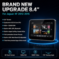 Autoradio Android 10.0 8,4 pouces pour Jaguar XF 2012-2015 Lecteur multimédia DVD de voiture Stéréo automobile Navigation GPS