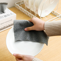 Chiffon de nettoyage carré en microfibre en boîte, chiffons réutilisables sans bords, sans peluches, 20x20cm, serviettes de cuisine