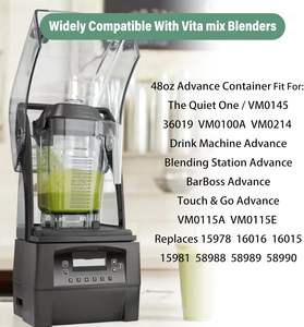 Blender Pitcher 48oz Compatible avec <span class=keywords><strong>vita</strong></span>-<span class=keywords><strong>mix</strong></span> Quiet One VM0145 36019 15978 BarBoss Drink Machine Advance Commercial Blender - Product Image 2