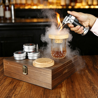 Kit de fumage premium pour whisky, ensemble de fumoir de bar avec copeaux de bois et torche, pour fêtes, camping, cigares, bar à bourbon, cocktails, cadeau