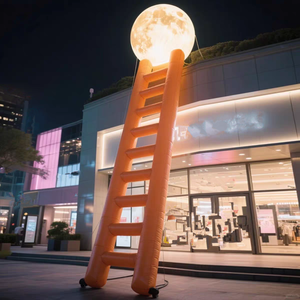 Modelo Inflable de Astronauta con Luz LED Personalizada, Modelo de Planeta <span class=keywords><strong>Lunar</strong></span>, Cohete Espacial, Decoración con Temática Espacial - Product Image 2