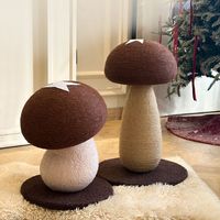 Griffoir pour chat en forme de champignon personnalisé, corde en sisal résistante à l'usure, griffoir pour chat qui ne perd pas ses poils, pour chats d'intérieur