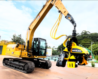 Tête de déboisement hydraulique OEM ODM pour excavatrice CAT, équipement de débardage automatique pour le traitement du bois