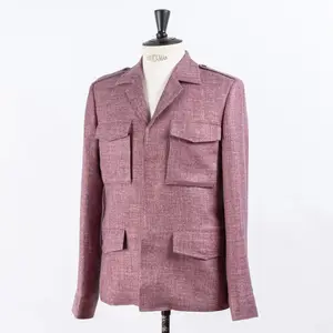 Op Maat Gemaakt 100% Linnen Heren Blazer Hoogwaardig Casual Colbert Lente En Zomer Heren Effen Kleur Zakelijk Dun Jaspak