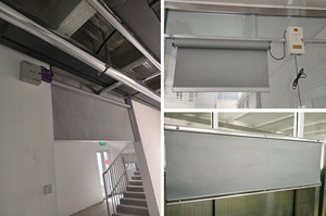 Tissu en fibre de verre ignifuge, tissu ignifuge <span class=keywords><strong>enduit</strong></span>, rideau flexible anti-fumée, livraison rapide, exécution ponctuelle - Product Image 2