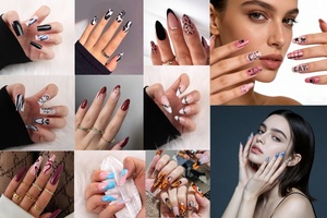 Faux Ongles Courts Carrés Effet Press-On Vert French Manucure Réutilisables à Coller en ABS – <span class=keywords><strong>24</strong></span> Pièces pour Doigts - Product Image 6