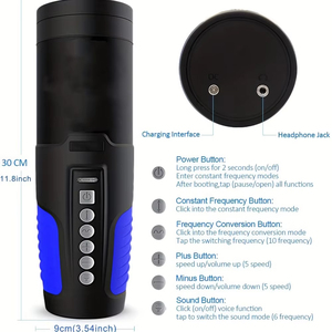 Giocattoli Sessuali per Uomini, Masturbatore Automatico Maschile con 10 Modalità di Spinta e Rotazione, Stimolatore del Pene con Base a Suzione, Vagina Elettrica - Product Image 2