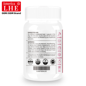 Enzymes digestives à base de plantes Shecome avec prébiotiques, digestion, décomposition des graisses, des glucides, des protéines, optimisation de l'accessibilité, 60 capsules - Product Image 5