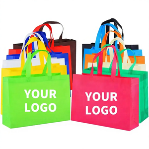 Bolsas Personalizadas de Estilo Clásico, No Tejidas, con Logotipos, Impresión <span class=keywords><strong>Digital</strong></span>, Colores Mezclados, Embalaje Reforzado para Llevar Zapatos y Compras - Product Image 1