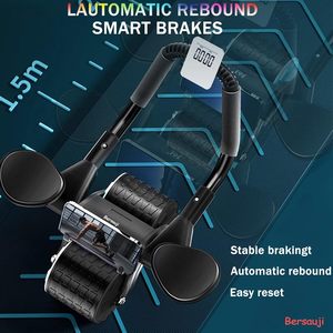 Roue d'exercice abdominal en acier TPR ABS Écologique Rebond automatique Support de coude Équipement d'entraînement de gymnastique à domicile pour unisexe - Product Image 4