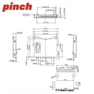 Conector de Tarjeta MicroSD para Teléfono Móvil, Ranura Única, Lector de Tarjetas TF Interno de Plástico - Product Image 2