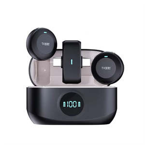 Nuevo Micrófono Inalámbrico de Solapa SX82, Micrófono Portátil Tipo-C con Clip Magnético Trasero, Reducción de Ruido, Micrófono de Radio - Product Image 1