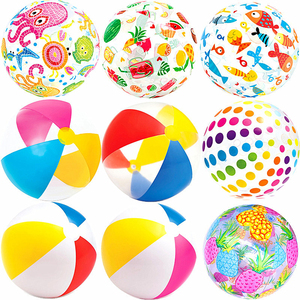 <strong>Custom</strong> <strong>logo</strong> PVC Inflatable <strong>Balls</strong> Colorful Beach <strong>Ball</strong> Children Toys Floating on the Swimming Pool Water Games for Summer Kids - Product Image 3