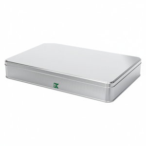 Kontensan L984 Rectangular Metal Tin <b>Box</b> 3 Liter Multi-Purpose <b>Storage</b> Container for Textile <b>Stationery</b> Promotional Packaging - Product Image 2