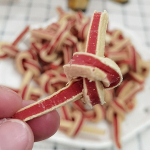 Golosinas naturales y saludables para mascotas OEM ODM superventas, bocadillos para masticar perros con nudo de bacalao y pollo hechos en fábrica, bocadillos ricos en proteínas para gatos y perros - Product Image 3