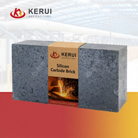 Briques réfractaires en carbure de silicium de haute qualité, briques réfractaires SiC avec résistance au choc thermique pour la doublure des fours