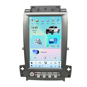 HFMidia Autoradio 12,8 pouces avec écran vertical, lecteur multimédia vidéo Bluetooth pour Ford Taurus 2010-2019, CarPlay sans fil, lecteurs auto - Product Image 1