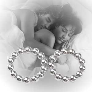 Vertraging Ejaculatie Zilveren Kraal <span class=keywords><strong>Penis</strong></span> <span class=keywords><strong>Ring</strong></span> Roestvrij Staal Mannelijke Erectie Eikel <span class=keywords><strong>Ring</strong></span> Voor Volwassen Mannen Om Seksueel Genot Te Verlengen - Product Image 6