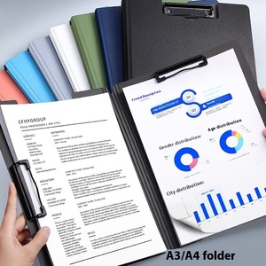 批发双夹A4立式文件夹<span class=keywords><strong>PP</strong></span>收纳可折叠办公塑料夹板 - Product Image 1