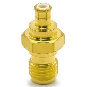 <span class=keywords><strong>SMA</strong></span> dişi için özelleştirilebilir MCX erkek koaksiyel adaptör RF konektörü fabrika kaynağı bakır kontak malzemesi - Product Image 1