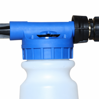 Canon à mousse pour lavage auto basse pression, pistolet à mousse 6 réglages, pulvérisateur à mousse pour tuyau d'arrosage, pour voiture, camion et nettoyage domestique