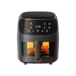 Friteuse à air numérique classique carrée en plastique avec écran tactile, multifonction, pour usage domestique et hôtelier, chauffage à 360 degrés - Product Image 1