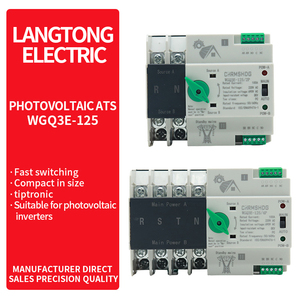 Invertisseur PV triphasé 2P 100 A personnalisable, manuel/automatique, double <span class=keywords><strong>mode</strong></span>, avec commutateur de transfert automatique ATS double alimentation - Product Image 1