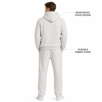 Ensemble de survêtements unisexes en molleton épais couleur avoine pour hommes Charlo, coupe ample et oversize, style streetwear, vente en gros, personnalisable, OEM, GCC