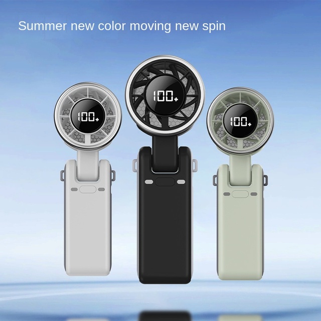 5 Gear High Speed Mini Foldable Turbo Fan 3 in 1 Multi Purpose for Car Outdoor Hotel Workplace Daily Cooling Use