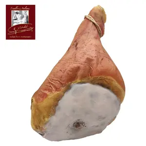 Gehärteter Schinken mit Knochen Gluten frei und milch frei 8 kg GVerdi Selection Ham Pork Italian Prosciutto