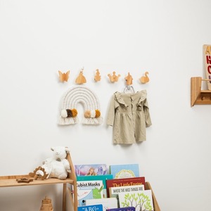 Crochets muraux et porte-manteau pour enfants décor de pépinière <span class=keywords><strong>dinosaure</strong></span> finition laquée en bois pour garçons filles chambre de bébé cadeau de douche de bébé - Product Image 4