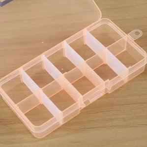 Caja de almacenamiento con 10 ranuras para decoración de uñas, kit de pintura de diamantes de plástico Multicolor, herramientas de diamantes de imitación, caja de almacenamiento ajustable, Organizador - Product Image 5