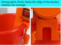 Mini Lave-linge Portable AC/DC Orange pour Usage Domestique