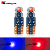 Zweifarbige T10 501 W5W LED-Innen leuchten 8SMD Silica Gel Flash für Autoken zeichen 194 168 W5W Glühlampe mit Strobe-Effekt