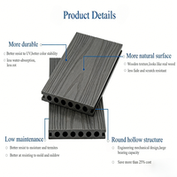 Tarima Exterior de WPC Resistente, de Bajo Mantenimiento, Ecológica e Impermeable para Jardín, con Sistema de Enclavamiento Coextruido