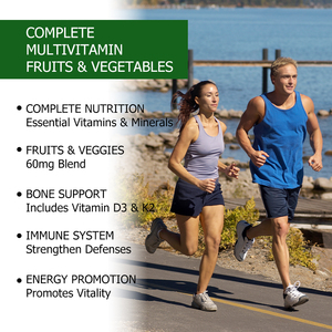 Cápsulas de Multivitaminas y Minerales Más Vendidas con Vitamina C, Energía, Salud del Corazón y Cerebro, Fuerza Ósea, Función Muscular - Product Image 6
