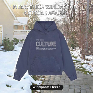 Sudadera con Capucha para Hombre, Gruesa, de Forro Polar, Cortavientos, con Cierre, Personalizada, 100% Algodón, Ecológica, con Bordado DTF y Vinilo - Product Image 2