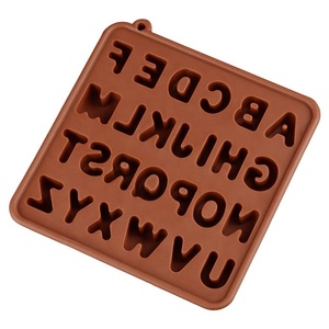 Utensilios de cocina para hornear pasteles, 26 letras en inglés, molde de silicona no tóxico para pastel de Chocolate, gran oferta - Product Image 3