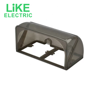 Boîte de commutation et de prise universelle étanche de type 86, panneau d'alimentation extérieur, couvercle étanche, boîte anti-éclaboussures pour salle de bain, LiKE Electric
