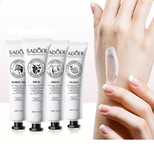 Crème pour les mains <span class=keywords><strong>au</strong></span> <span class=keywords><strong>lait</strong></span> <span class=keywords><strong>de</strong></span> chèvre et à l'huile <span class=keywords><strong>de</strong></span> cheval, réparation douce, hydratante, anti-fissures et éclaircissante - Product Image 1