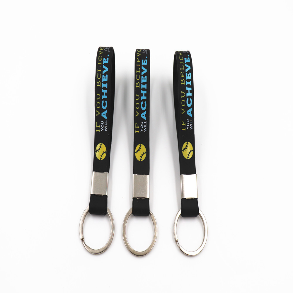 Wholesale JRJ High Quality Eco-friendly Waterproof Durable Breathable Adjustable Double-Sided Printed Silicone Lanyards Image 5