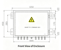 Boîtier de distribution de disjoncteurs Huituo 4 entrées 4 sorties 1000VDC, étanche IP65, pour systèmes solaires photovoltaïques DC