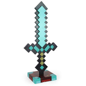 Lámpara LED de Noche con Forma de Espada de <span class=keywords><strong>Minecraft</strong></span>, Lámpara de Ambiente de Escritorio Luminosa de <span class=keywords><strong>7</strong></span> Colores, Lámpara de Mesa Enchufable para Consumidores - Product Image 1