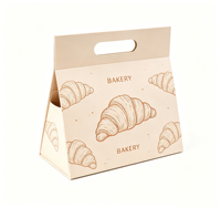 Scatola di Carta Triangolare Personalizzata con Logo Stampato, Scatola di Cartone Pieghevole con Manico Fustellato per Ordini Personalizzati